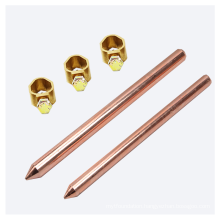 16mm Threaded copper ground earth rod other copper rod For Earthing And Lighting Protection System